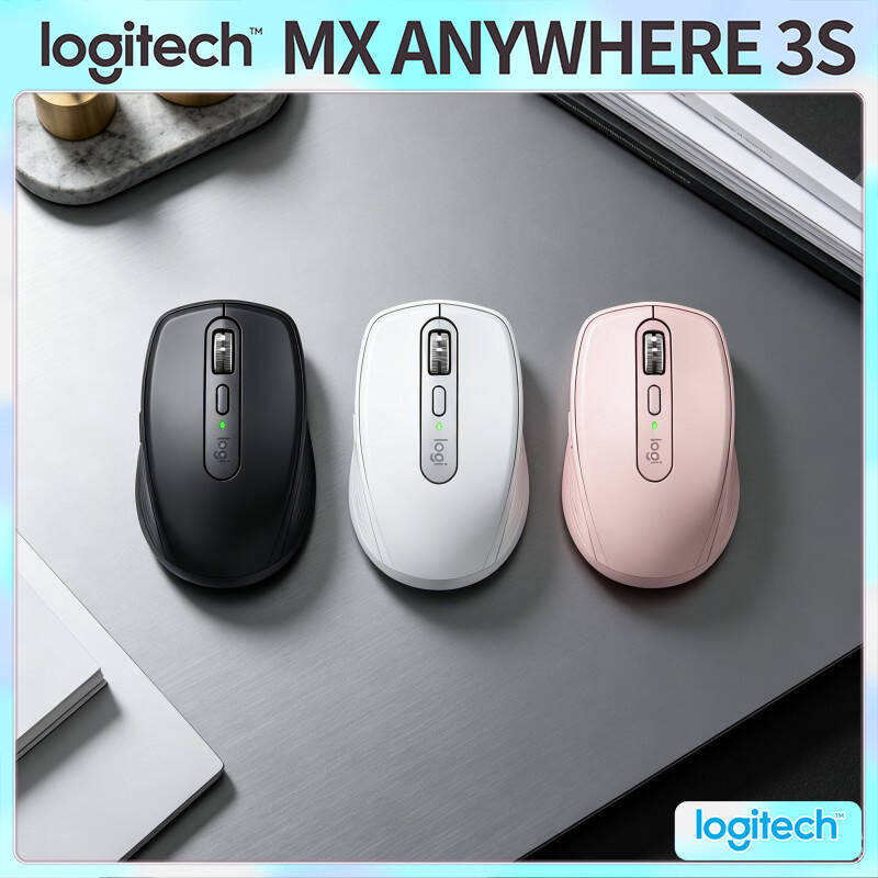 Office Tech And Space - เมาส์ไร้สาย MX Anywhere 3S - Darkfield