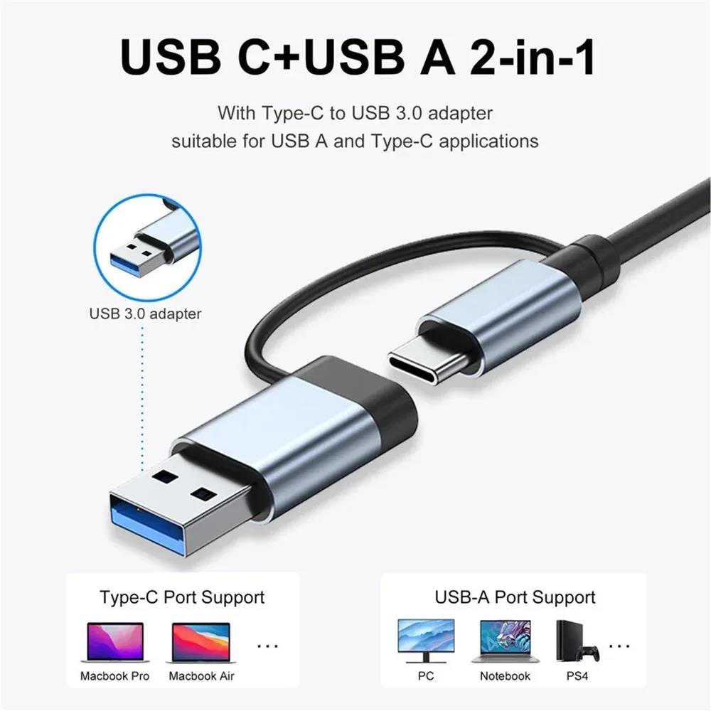 ประเภท C ฮับ USB Splitter 8 ใน - Multi Port Usb Hub บทวิจารณ์และราคา