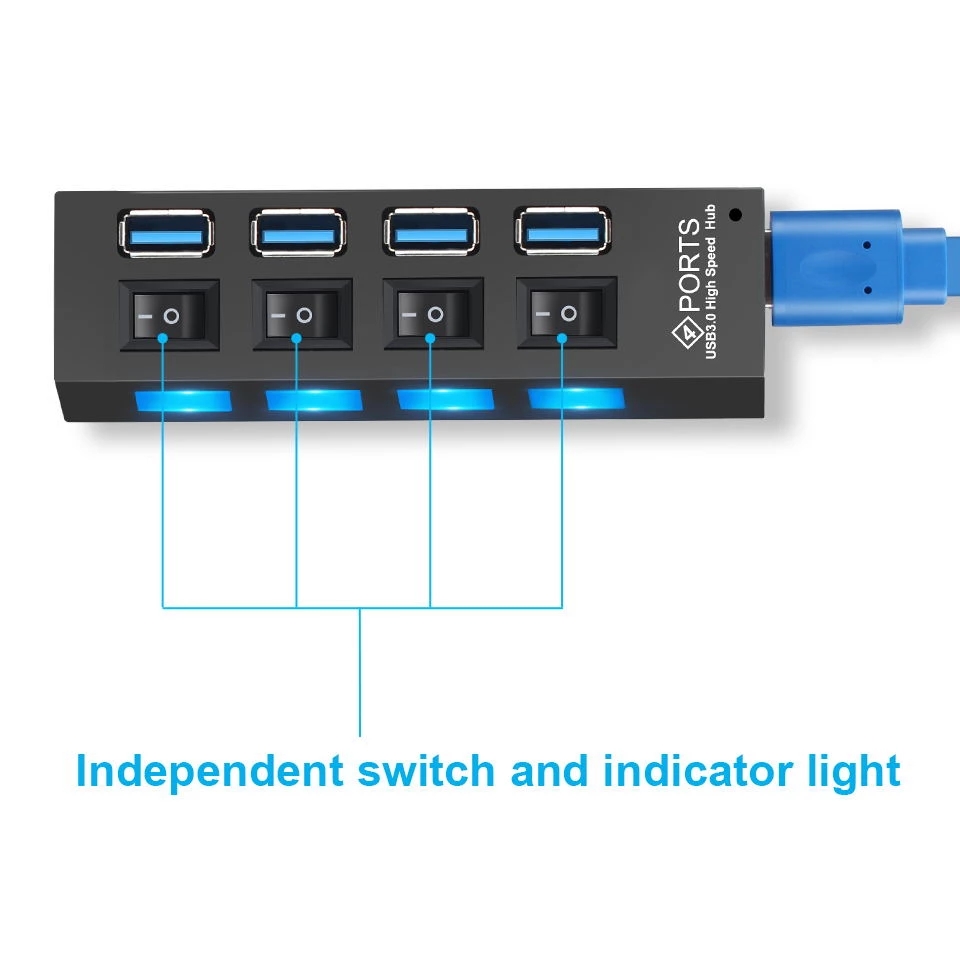 USB 3.0 Hub 5Gbps ความเร็วสูง  - Multi Port Usb Hub บทวิจารณ์และราคา