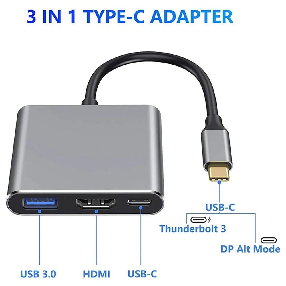 อะแดปเตอร์ USB C HUB 3-in-1 มั - Multi Port Usb Hub บทวิจารณ์และราคา