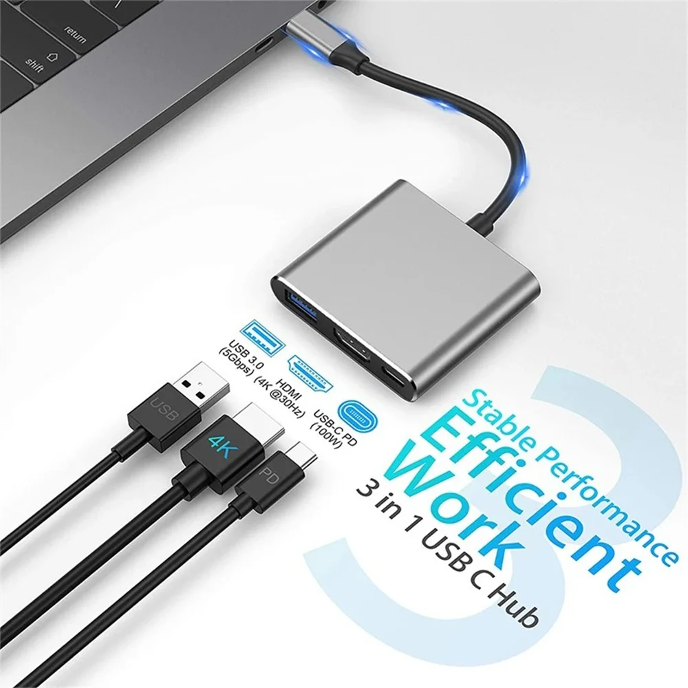 อะแดปเตอร์ USB C HUB 3-in-1 มั - Multi Port Usb Hub บทวิจารณ์และราคา