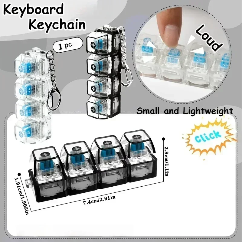 พวงกุญแจ LED 1 ชิ้น รูปปุ่มคีย - Tech For Office บทวิจารณ์และราคา