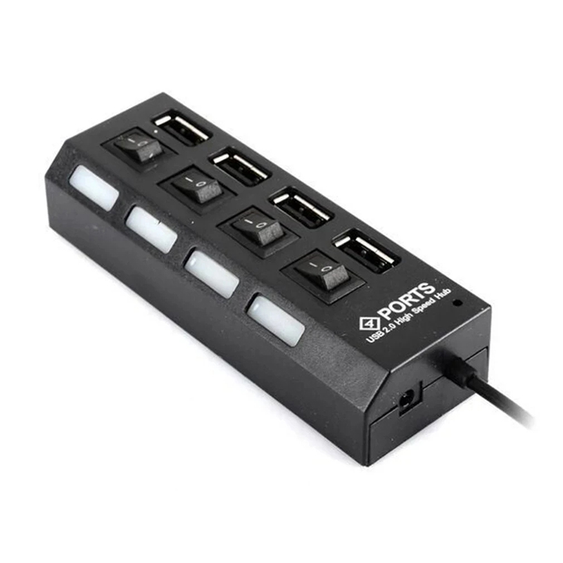 ฮับ USB 4 in 1 พร้อมสวิตช์ USB - Multi Port Usb Hub บทวิจารณ์และราคา