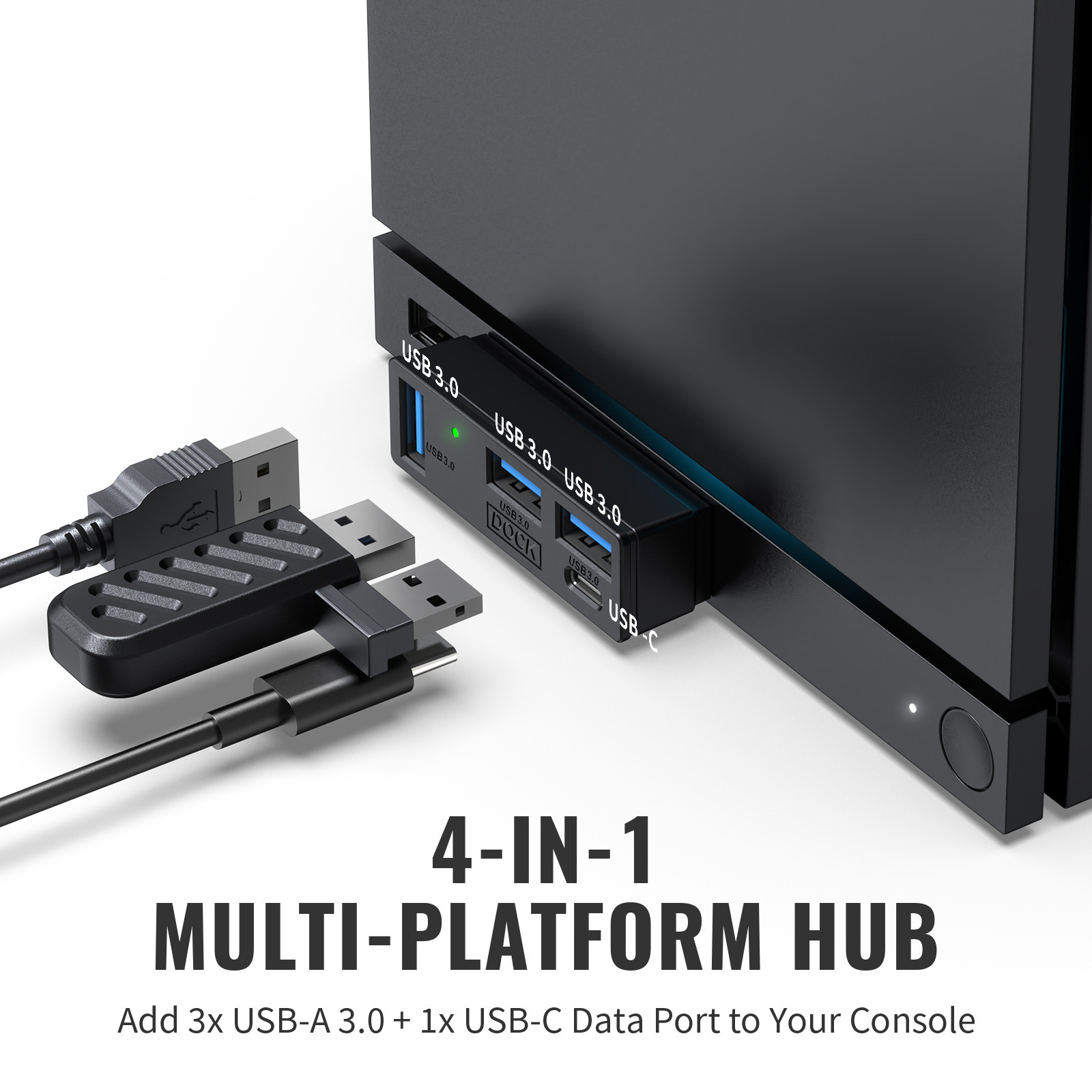 ฮับ USB 3.0 4 in 1 พร้อมไฟแสดง - Multi Port Usb Hub บทวิจารณ์และราคา
