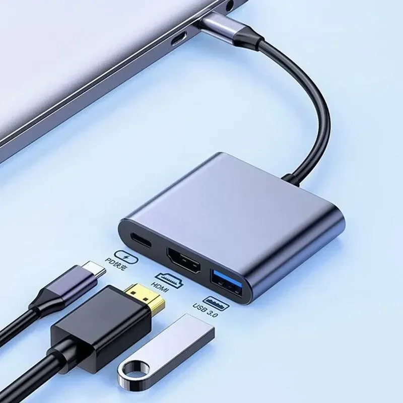 อะแดปเตอร์มัลติพอร์ต Type-C 3- - Multi Port Usb Hub บทวิจารณ์และราคา